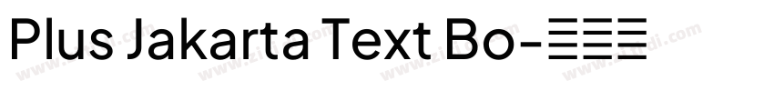 Plus Jakarta Text Bo字体转换